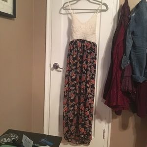 Long floral maxi dress